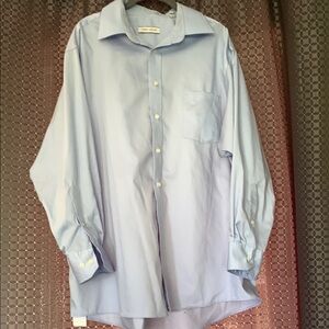 Joseph Abboud Blue Dress Shirt Classic Cotton Blend